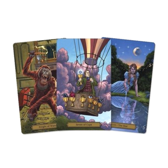 New - Edgar Allen Poe Tarot Mini 78 Card Deck & QR Guidebook New-Sealed Package - Picture 4 of 5